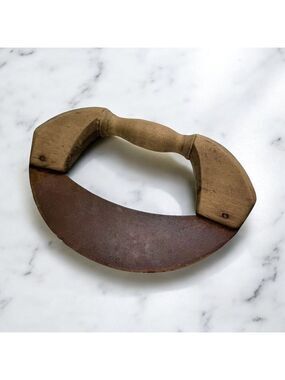 Antique Ulu Kitchen Chopping Knife Hand Forged